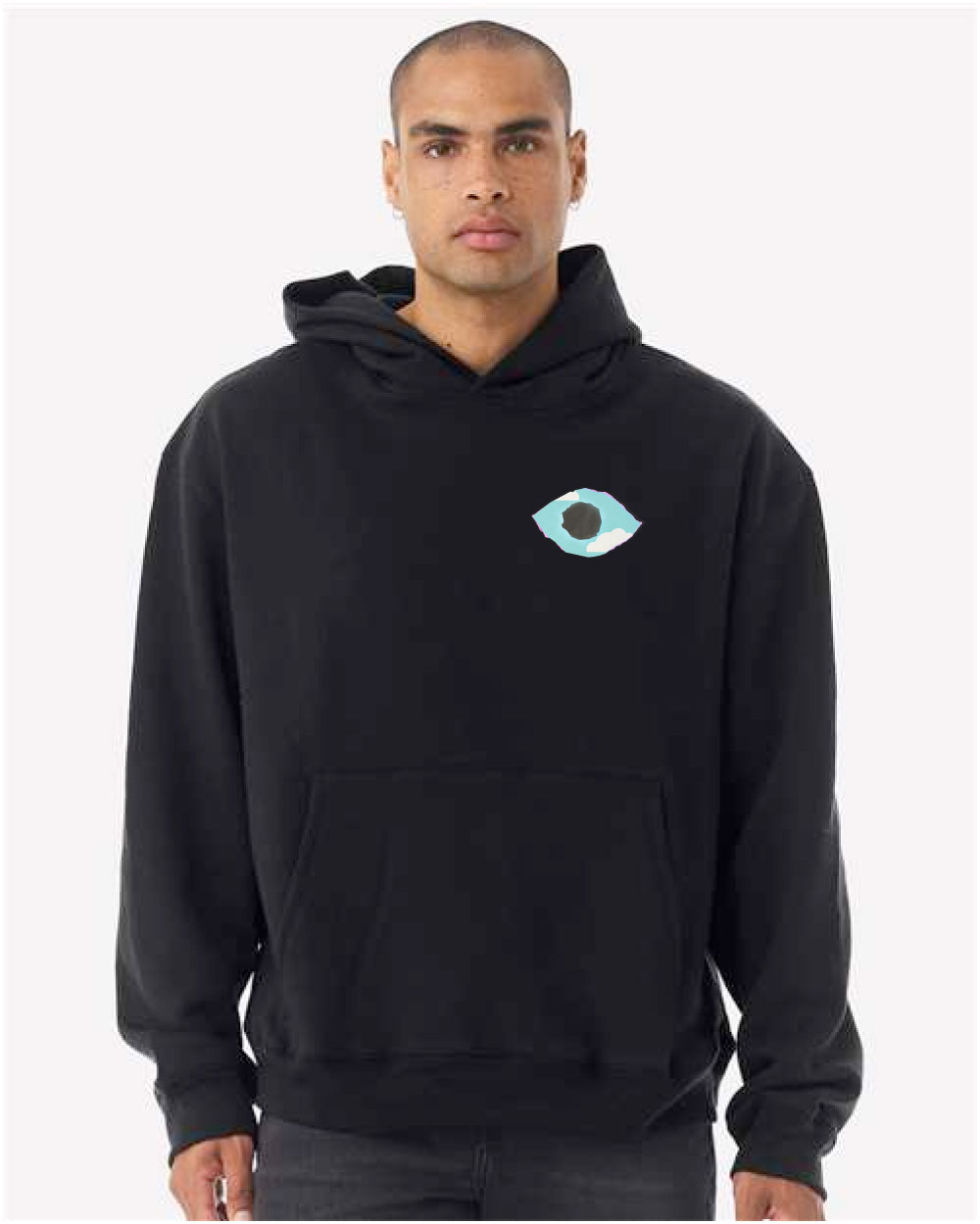 Tomorrow Needs You Eye Black Heavyweight Hoodie - Image 2