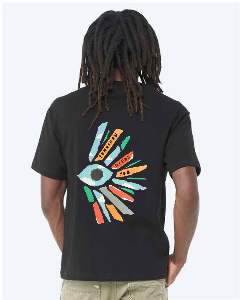 Tomorrow Needs You Eye Black Tees - Image 3