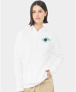 Alternative view of Tomorrow Needs You Eye White Hoodies