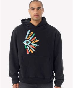 Tomorrow Needs You Sunburst Black Heavyweight Hoodie
